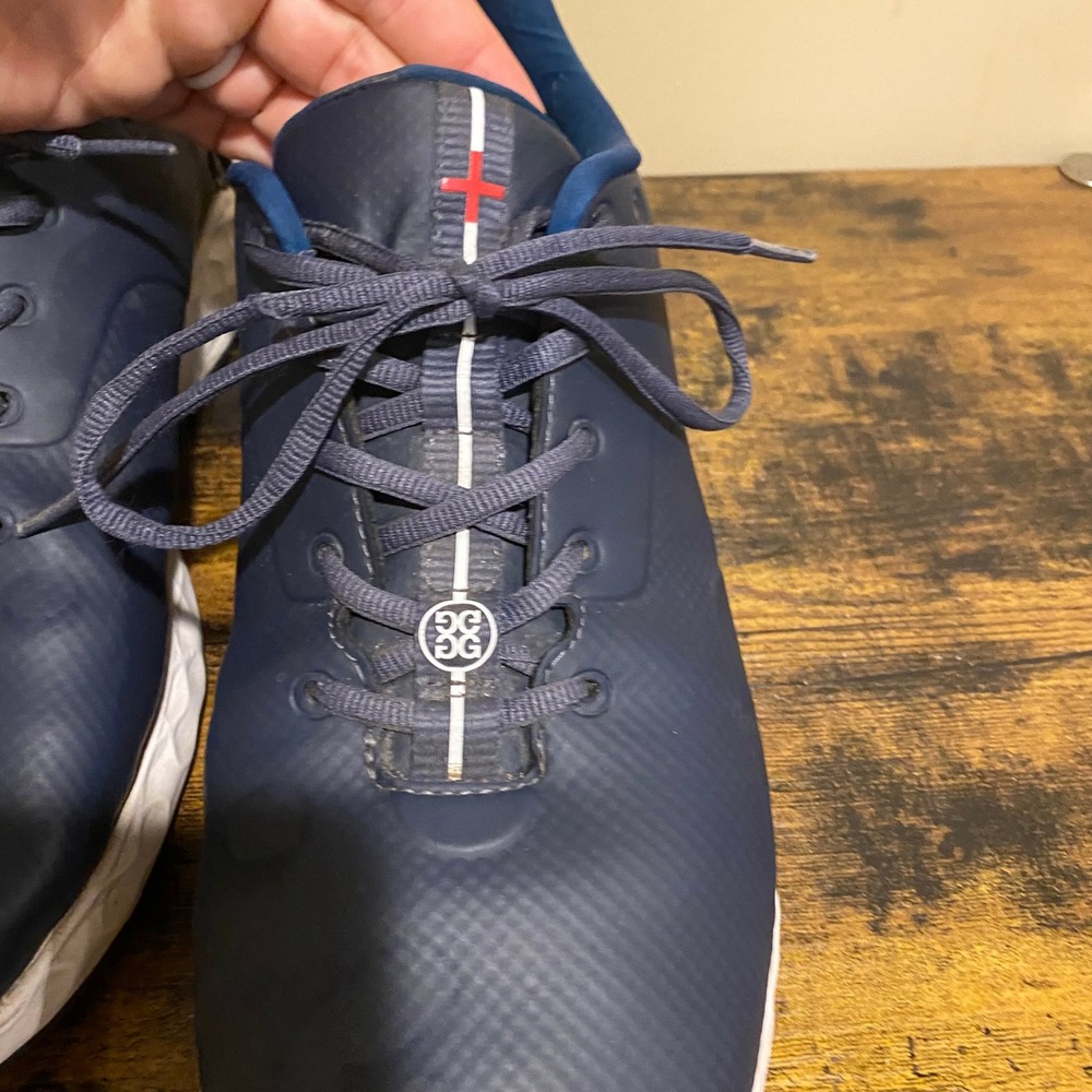 G/FORE MG4.1 Golf Shoes Mens Twilight Navy Blue Knit Spikeless Sneakers Size 13 - Picture 8 of 15